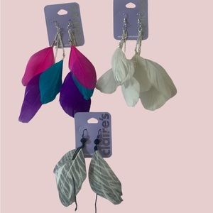 Claire’s feather earrings